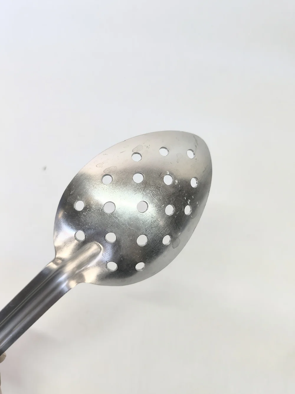 VINTAGE Bentley Products Stainless Slotted Round Hole Serving Spoon 13
